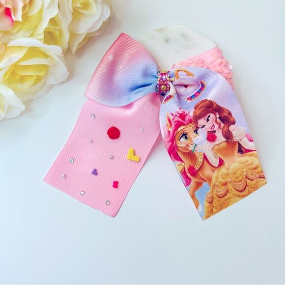 BELLE DISNEY PRINCESS Cheer Hair Bow for Girls - Picture 5 of 5